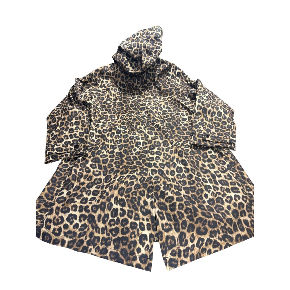 The Kooples NEW Women Leopard Print Waterproof Jacket Size FR 0/US XS MSRP $475 - Picture 3 of 9